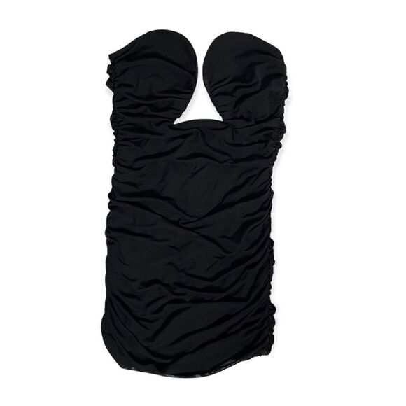Guilty of Glam Ruched Strapless Mini Dress Black - Picture 4 of 8